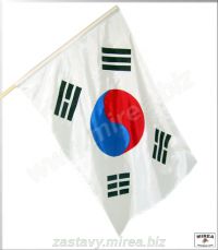 Zástava J. Kórea 150x100 - (KRZ-1510pe)
